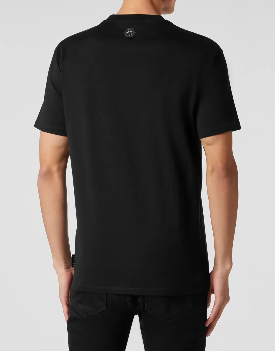 T-Shirt Round Neck Ss Skull And Plein Black / Multicolored Philipp Plein Wesentlich T-Shirt Herren - 2