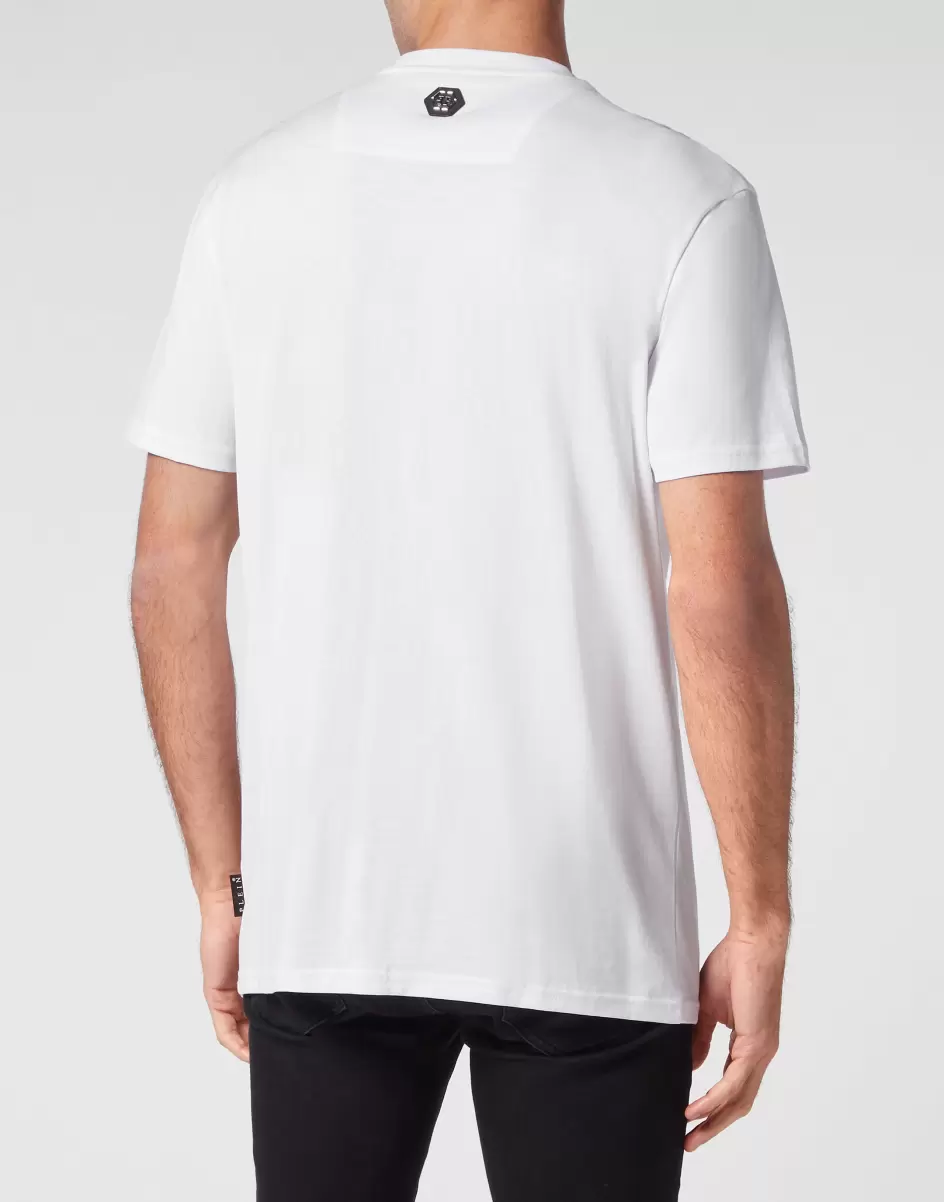 Philipp Plein T-Shirt Round Neck Ss Snake Marke Herren T-Shirt White - 2