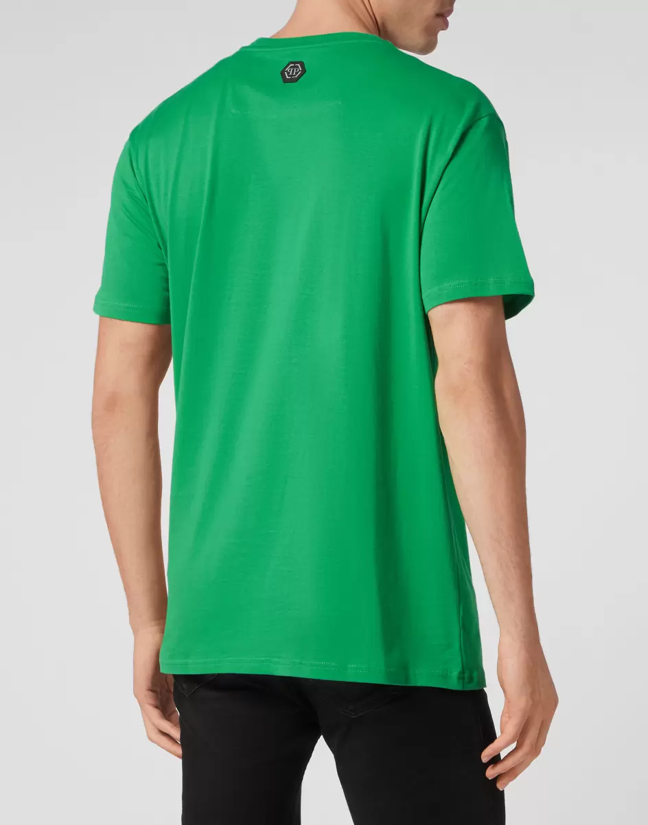 Philipp Plein Herren Green Neues Produkt T-Shirt T-Shirt Round Neck Ss Snake - 2