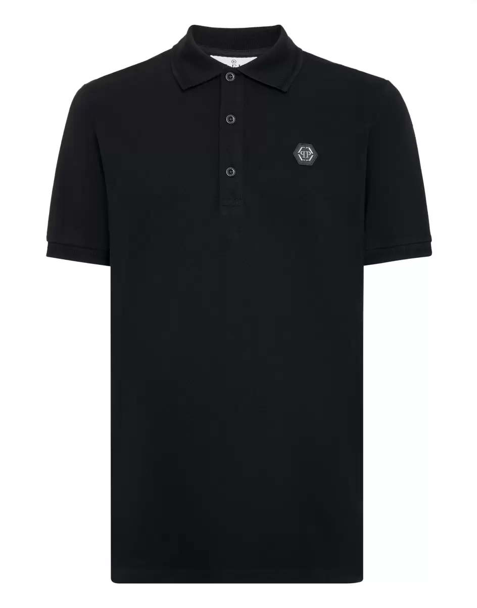 Philipp Plein Slim Fit Polo Shirt Ss Snake T-Shirt Black Design Herren