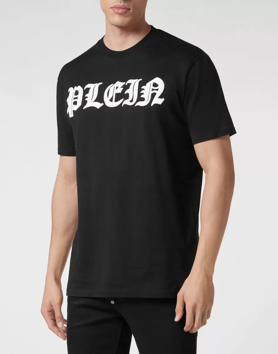 Rabatt T-Shirt Herren T-Shirt Round Neck Ss Gothic Plein Black Philipp Plein - 1