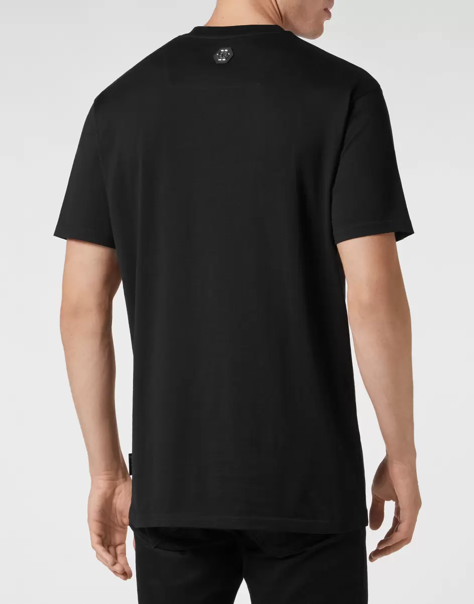 Rabatt T-Shirt Herren T-Shirt Round Neck Ss Gothic Plein Black Philipp Plein - 2
