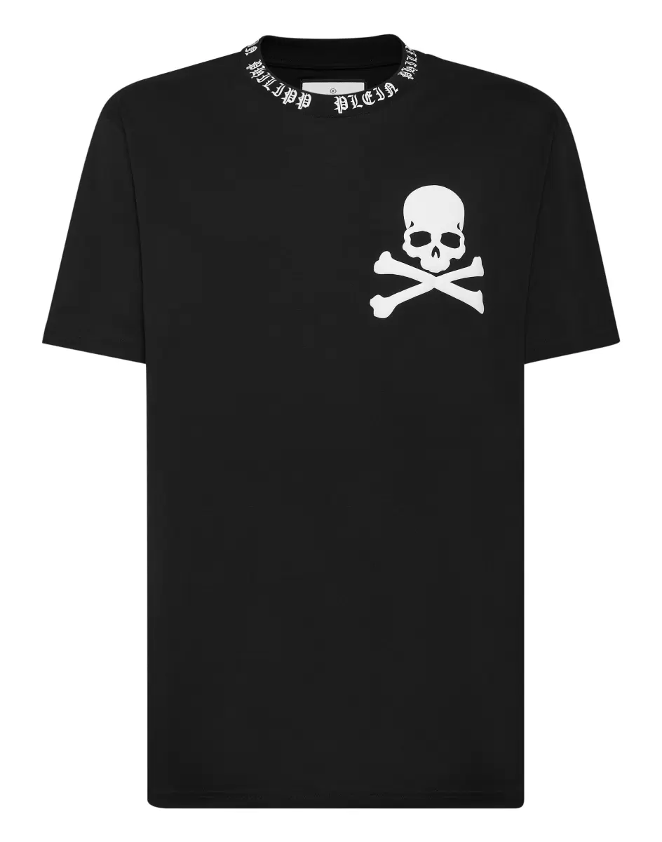 Marke T-Shirt Round Neck Ss Skull&Bones Philipp Plein Herren Black T-Shirt