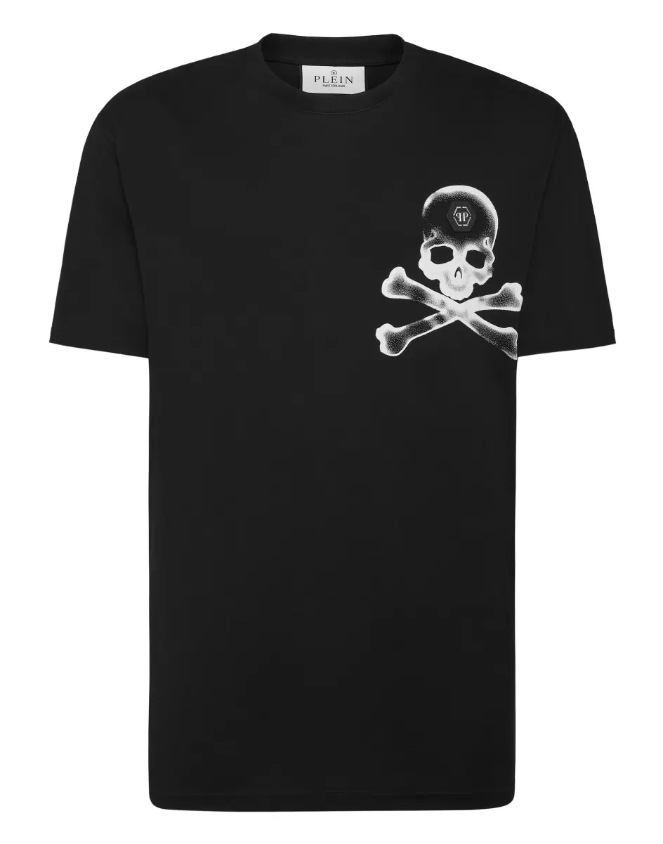 Philipp Plein T-Shirt Round Neck Ss Gothic Plein Herren T-Shirt Black Preis