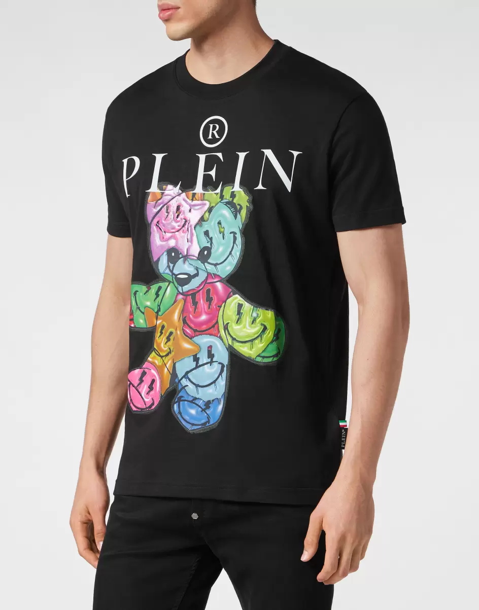 T-Shirt Black Herren Kauf T-Shirt Round Neck Ss Smile Philipp Plein - 1