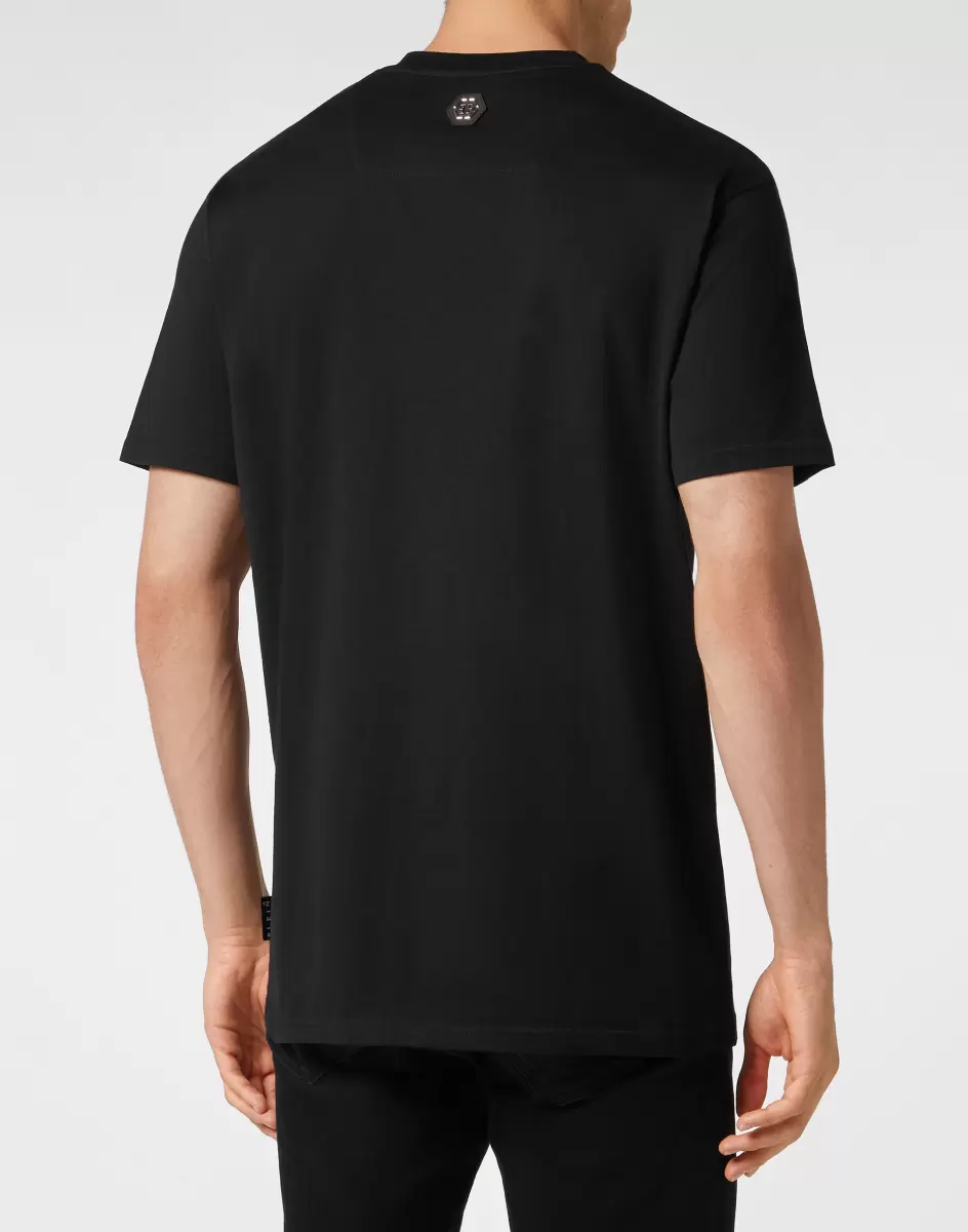 T-Shirt Black Herren Kauf T-Shirt Round Neck Ss Smile Philipp Plein - 2