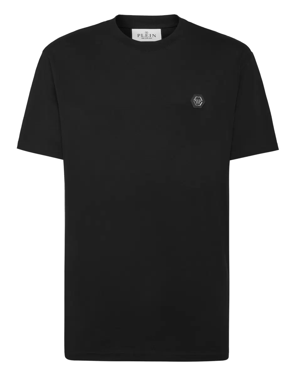 Verkaufen T-Shirt Round Neck Ss Hexagon Philipp Plein T-Shirt Herren Black