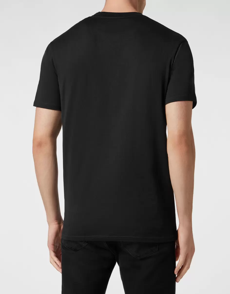 Philipp Plein Black Herren Lieferung T-Shirt Round Neck Ss Skull&Bones T-Shirt - 2