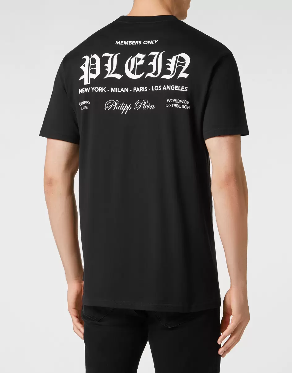 Hochwertig Black T-Shirt Round Neck Ss Herren T-Shirt Philipp Plein - 2