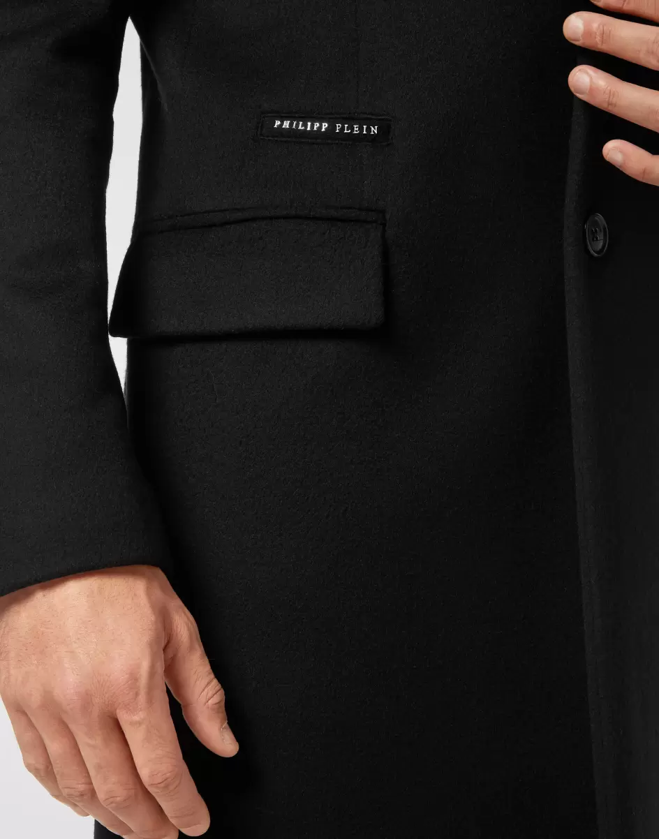Herren Oberbekleidung & Mäntel Markenstrategie Coat Long Gothic Plein Black Philipp Plein - 4