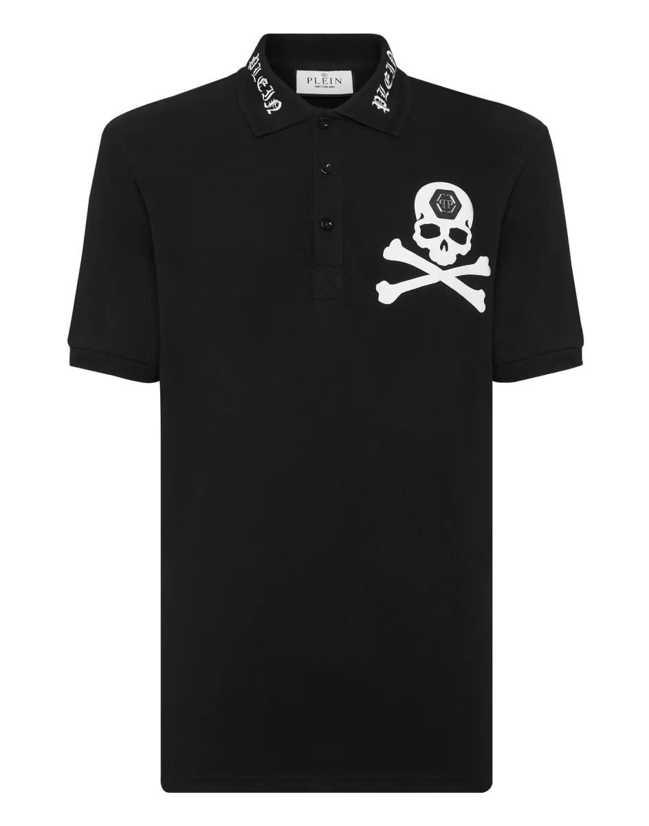 Polo Shirt Ss Skull&Bones Verkaufen Herren Poloshirts Philipp Plein Black