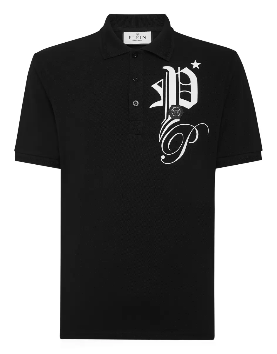 Neues Produkt Poloshirts Polo Shirt Ss Gothic Plein Herren Black Philipp Plein