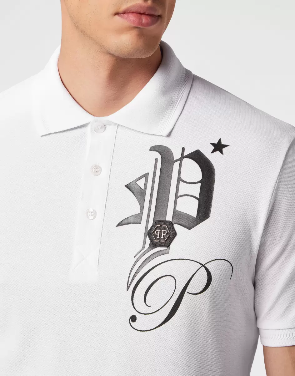 Preis Polo Shirt Ss Gothic Plein White Philipp Plein Poloshirts Herren - 4