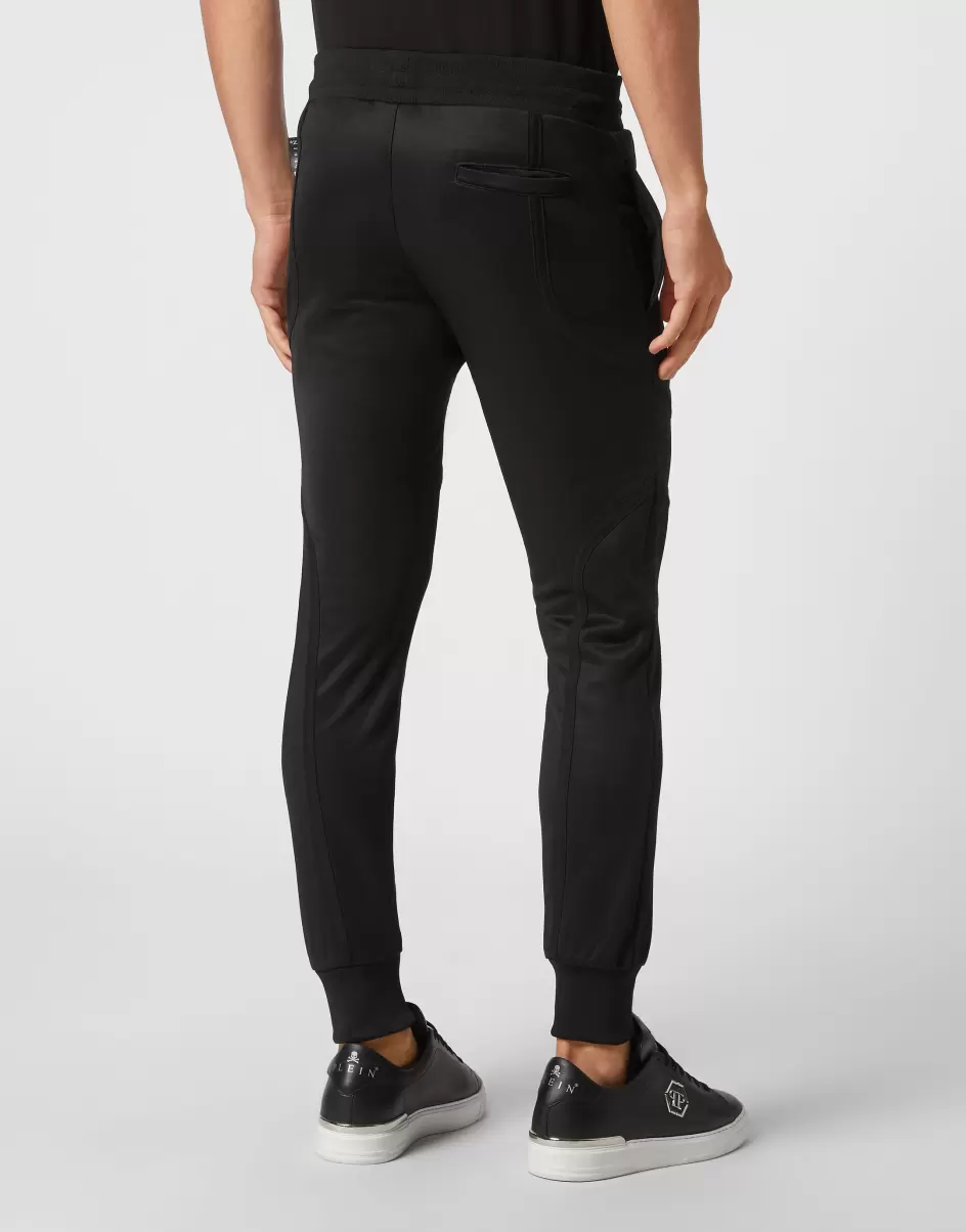 Qualität Herren Black Philipp Plein Street Couture Jogging Trousers Basic - 2