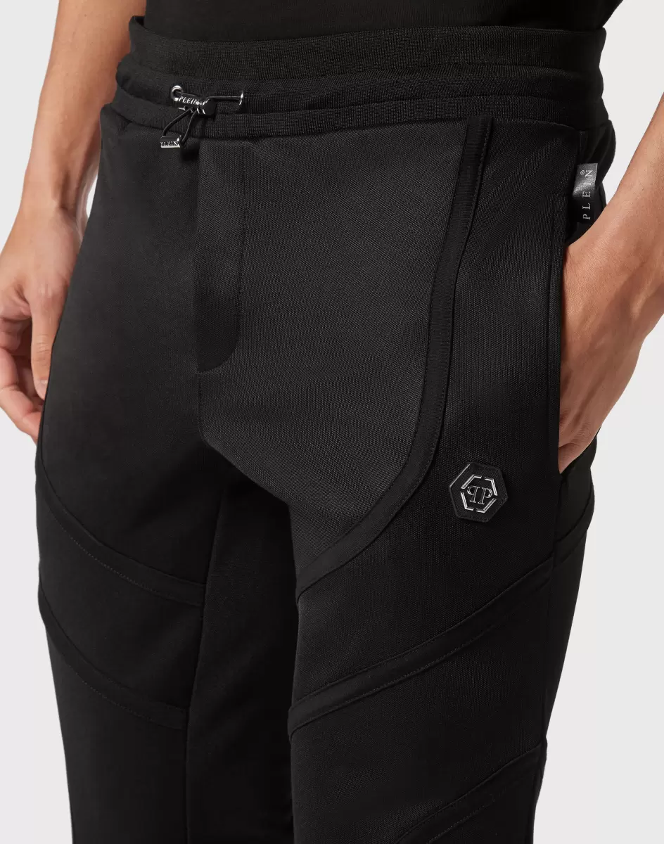 Qualität Herren Black Philipp Plein Street Couture Jogging Trousers Basic - 4