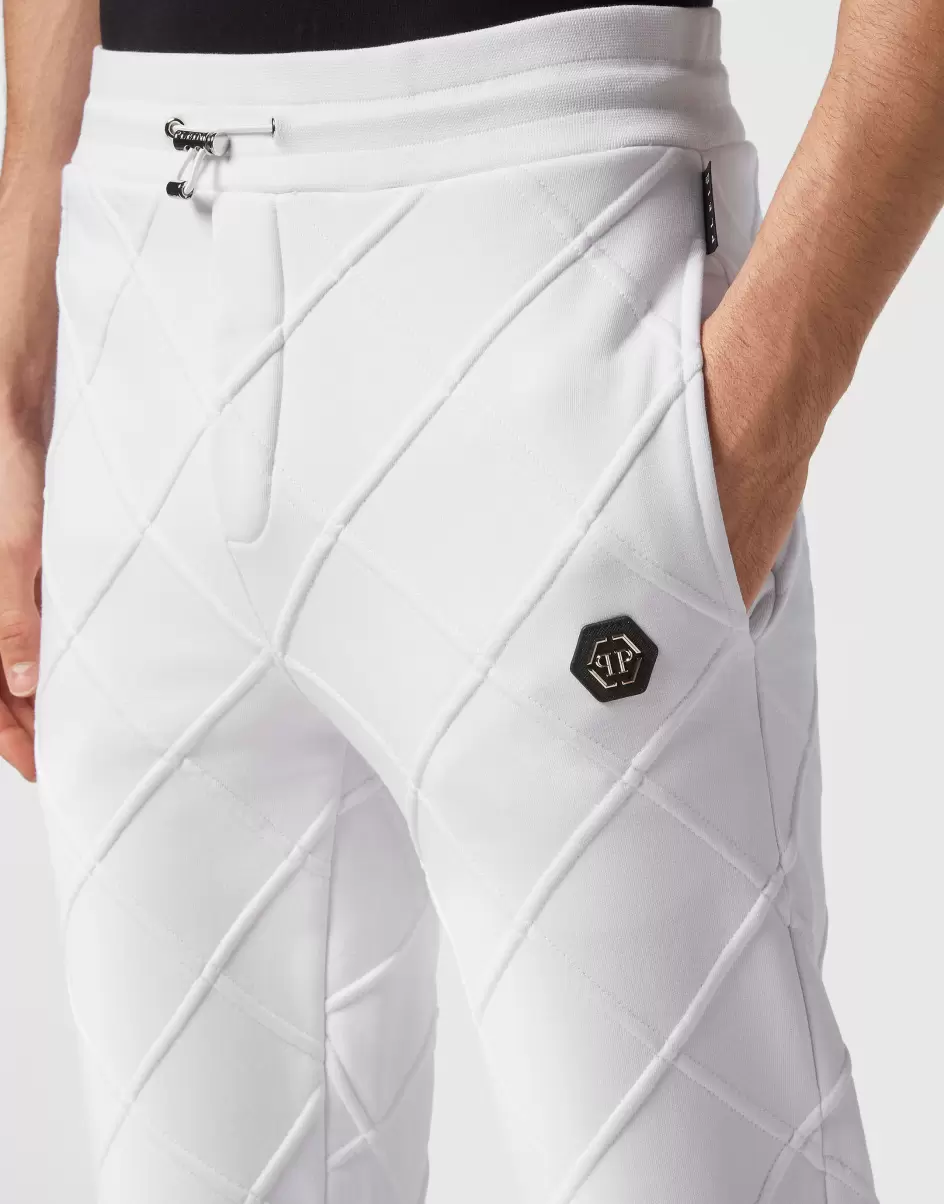 White Philipp Plein Jogging Trousers Street Couture Geschäft Herren - 4