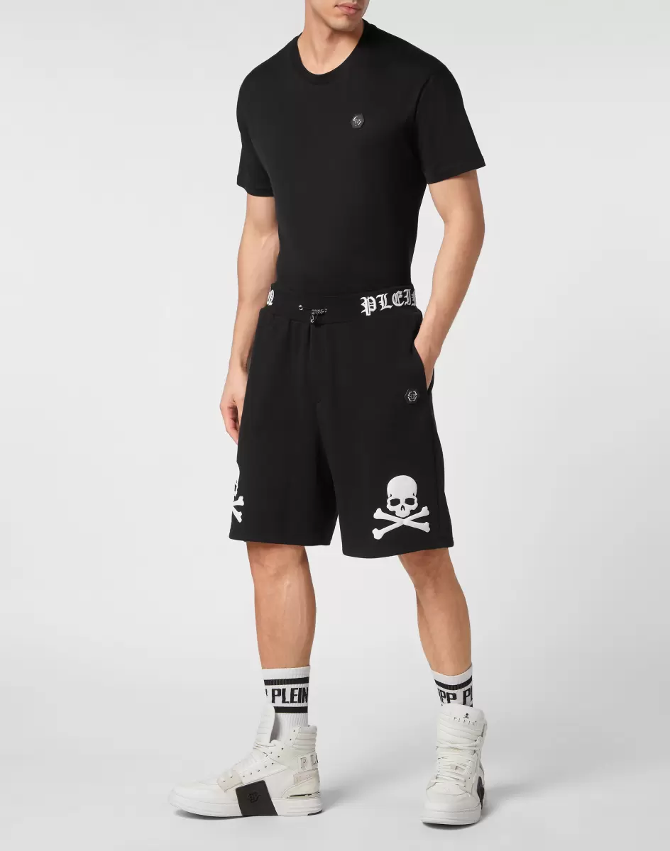 Jogging Shorts Skull&Bones Street Couture Philipp Plein Black Herren Material - 3