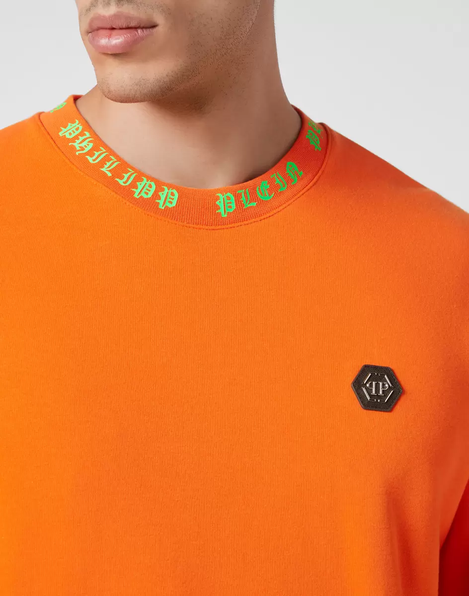 Street Couture Sonderangebot Orange Fluo Sweatshirt Ls Skull&Bones Philipp Plein Herren - 4