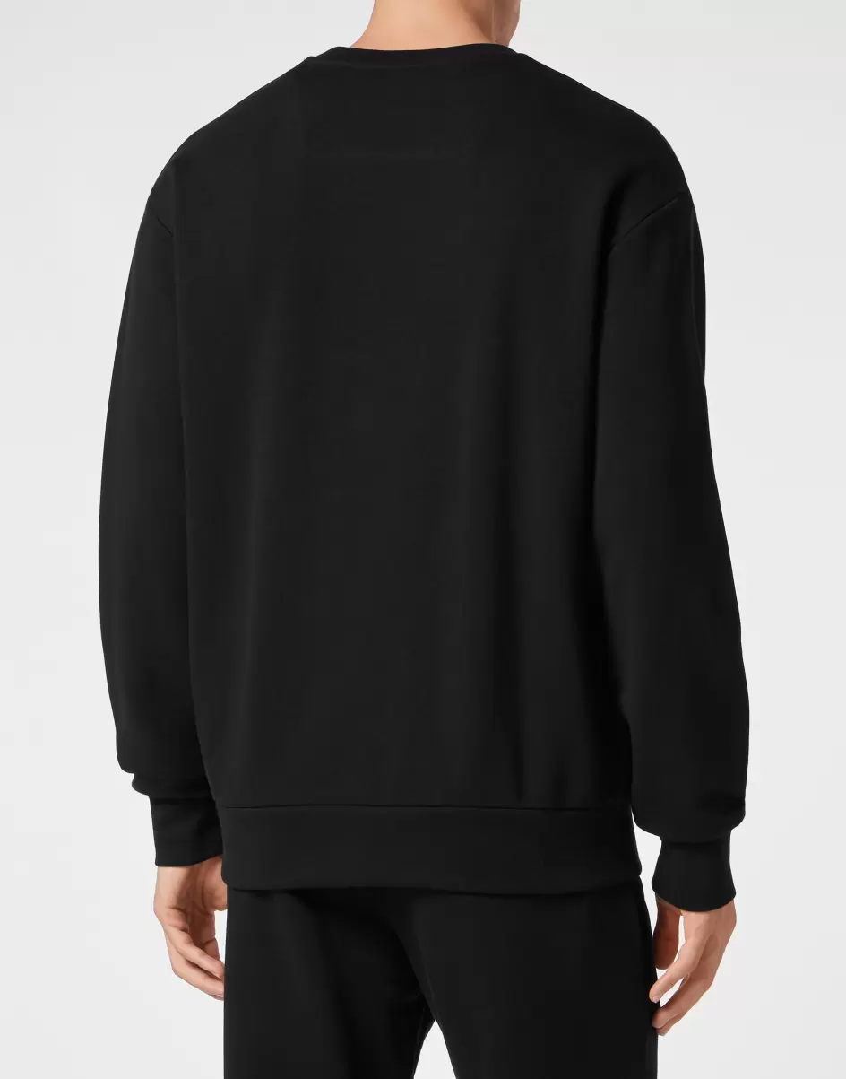 Haltbarkeit Philipp Plein Street Couture Herren Sweatshirt Ls Black - 2