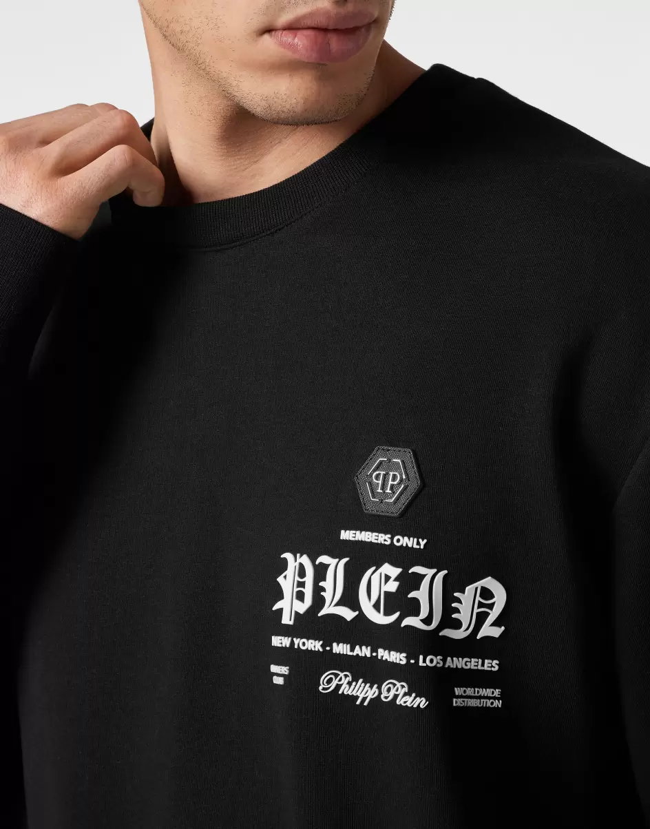 Haltbarkeit Philipp Plein Street Couture Herren Sweatshirt Ls Black - 4