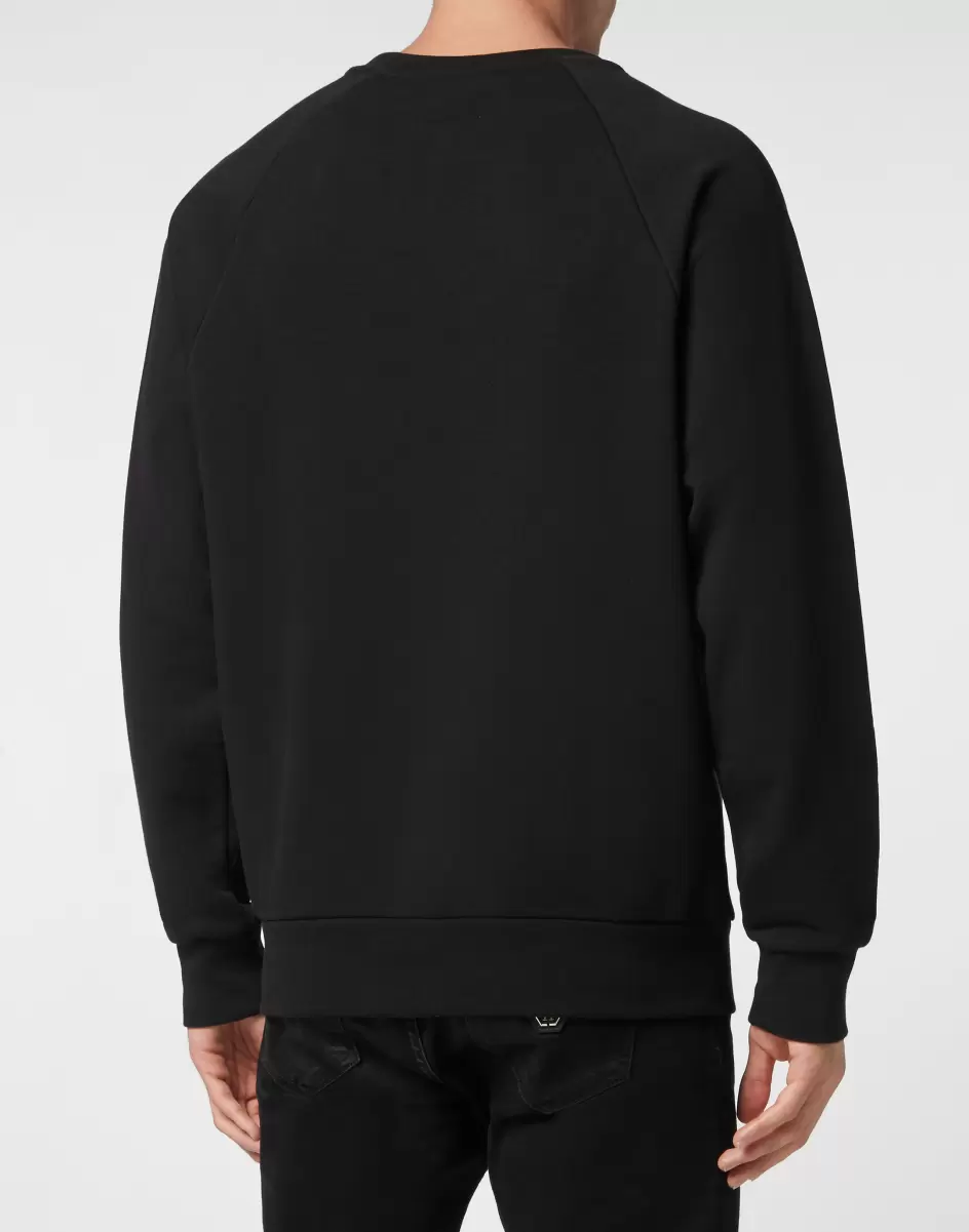 Street Couture Black Herren Kaufen Zip Chain Sweatshirt Ls Philipp Plein - 2