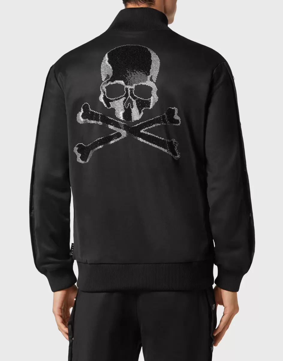 Beschaffung Philipp Plein Black Pullover / Hoodies / Jacken Herren Jogging Zipped Jacket Skull&Bones - 2