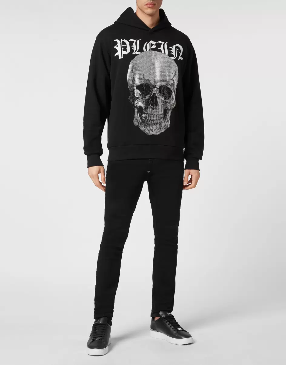 Philipp Plein Hoodie Sweatshirt With Crystals Skull Pullover / Hoodies / Jacken Produkt Herren Black - 3