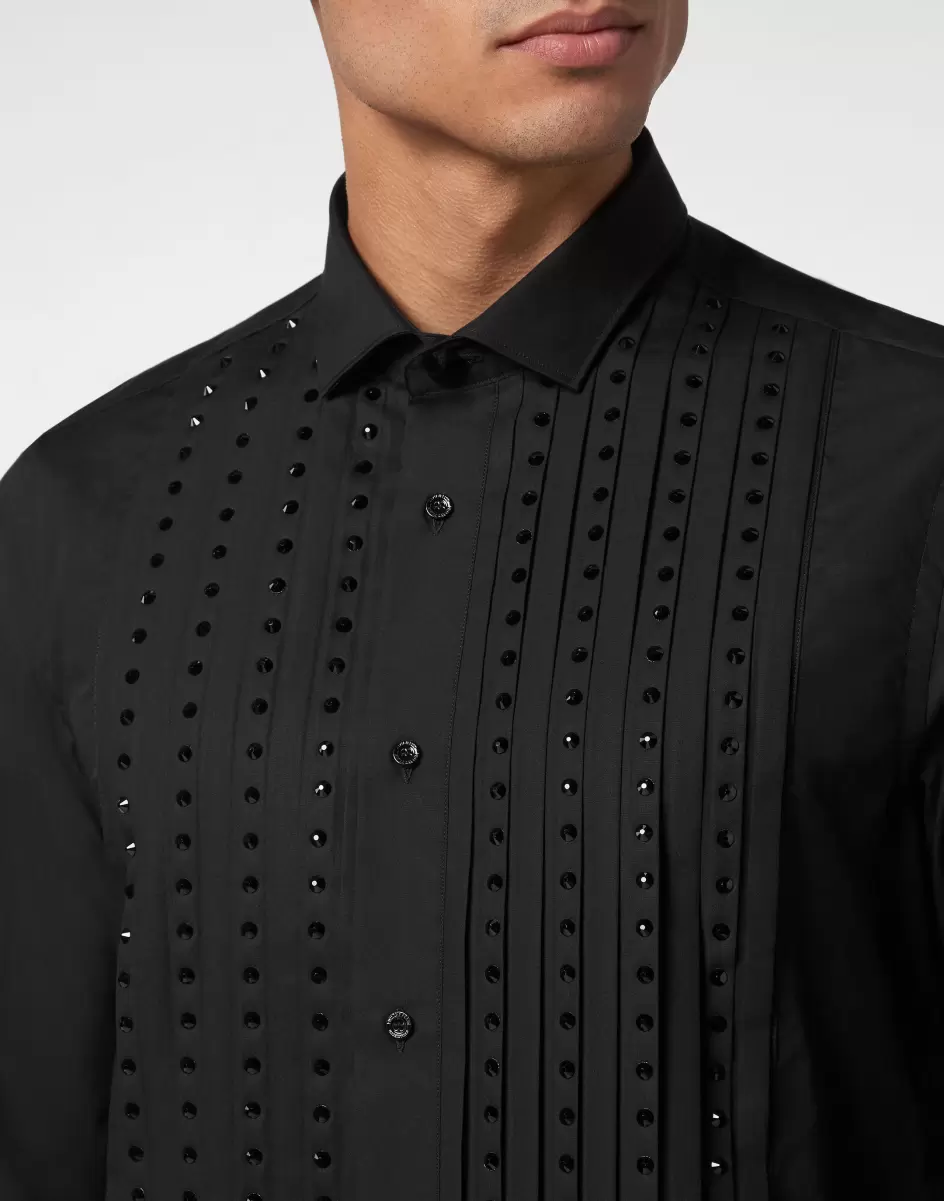 Produkt Herren Black Shirt Black Tie Sartorial Philipp Plein Hemden - 4