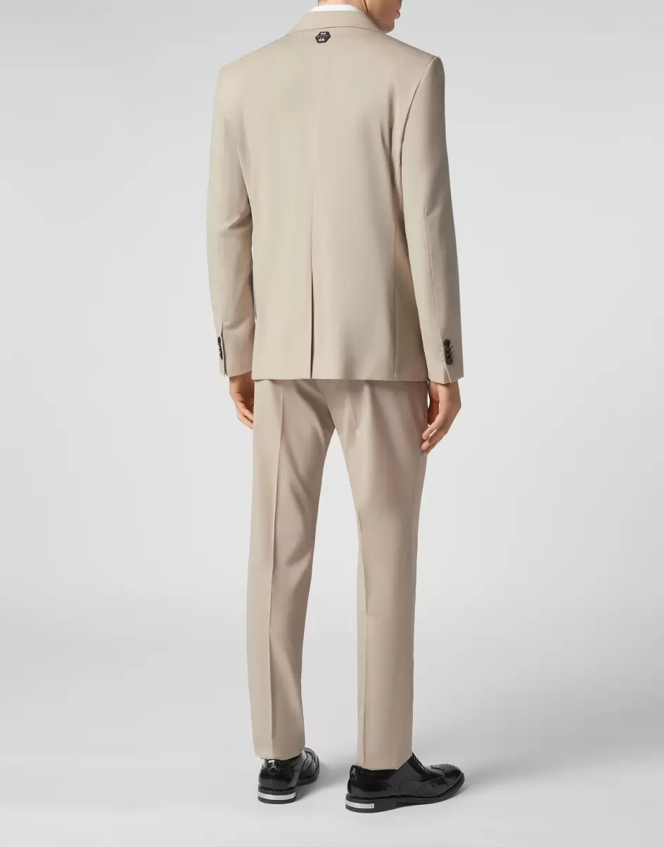 Suit: Blazer/Trousers Sartorial Befehl Philipp Plein Herren Sartorial Beige - 2