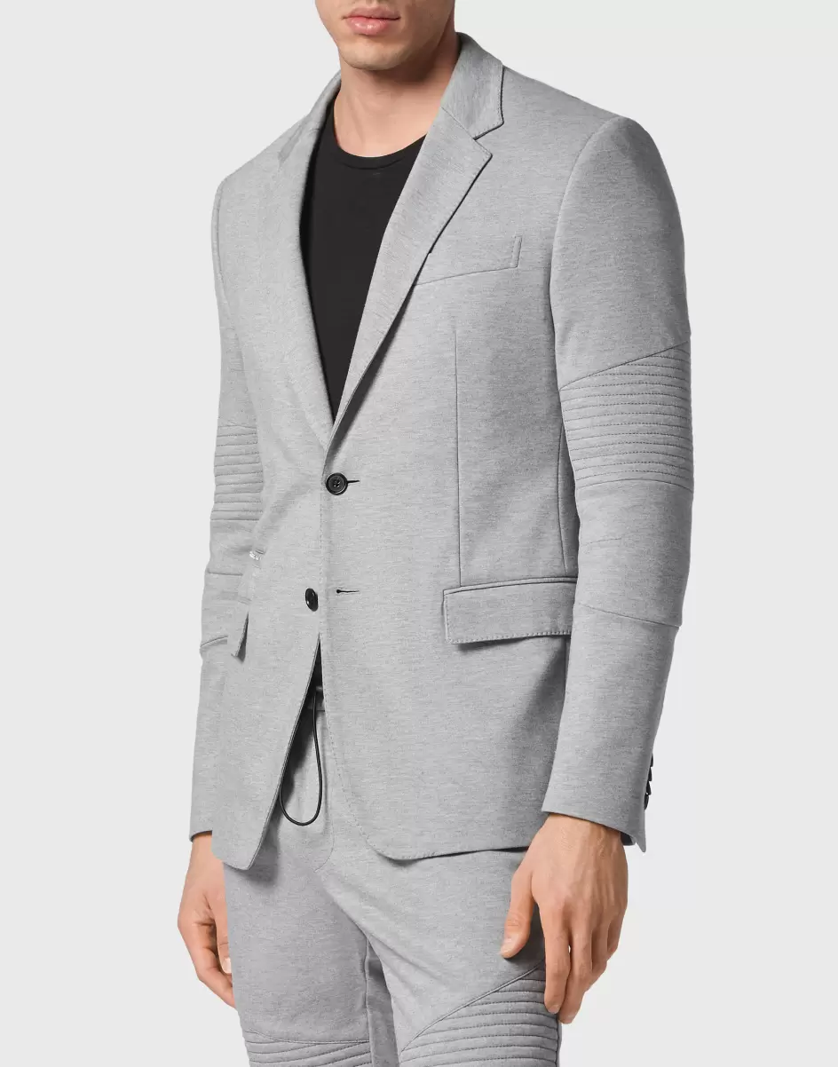 Herren Suit:blazer/Trousers Philipp Plein Empfehlen Grey Sartorial - 1