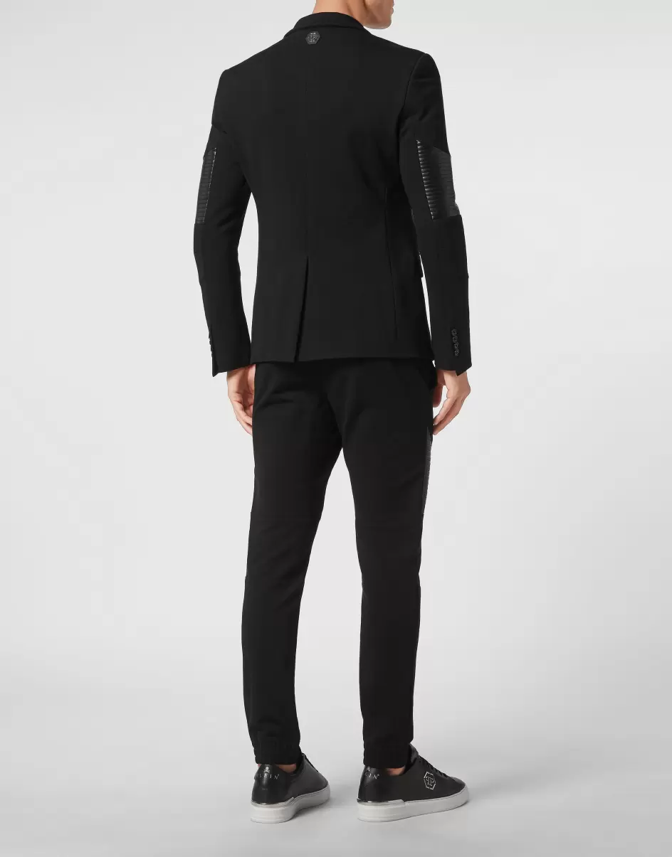 Herren Philipp Plein Sartorial Jogging Suit: Blazer/Trousers Black Eigenschaft - 2