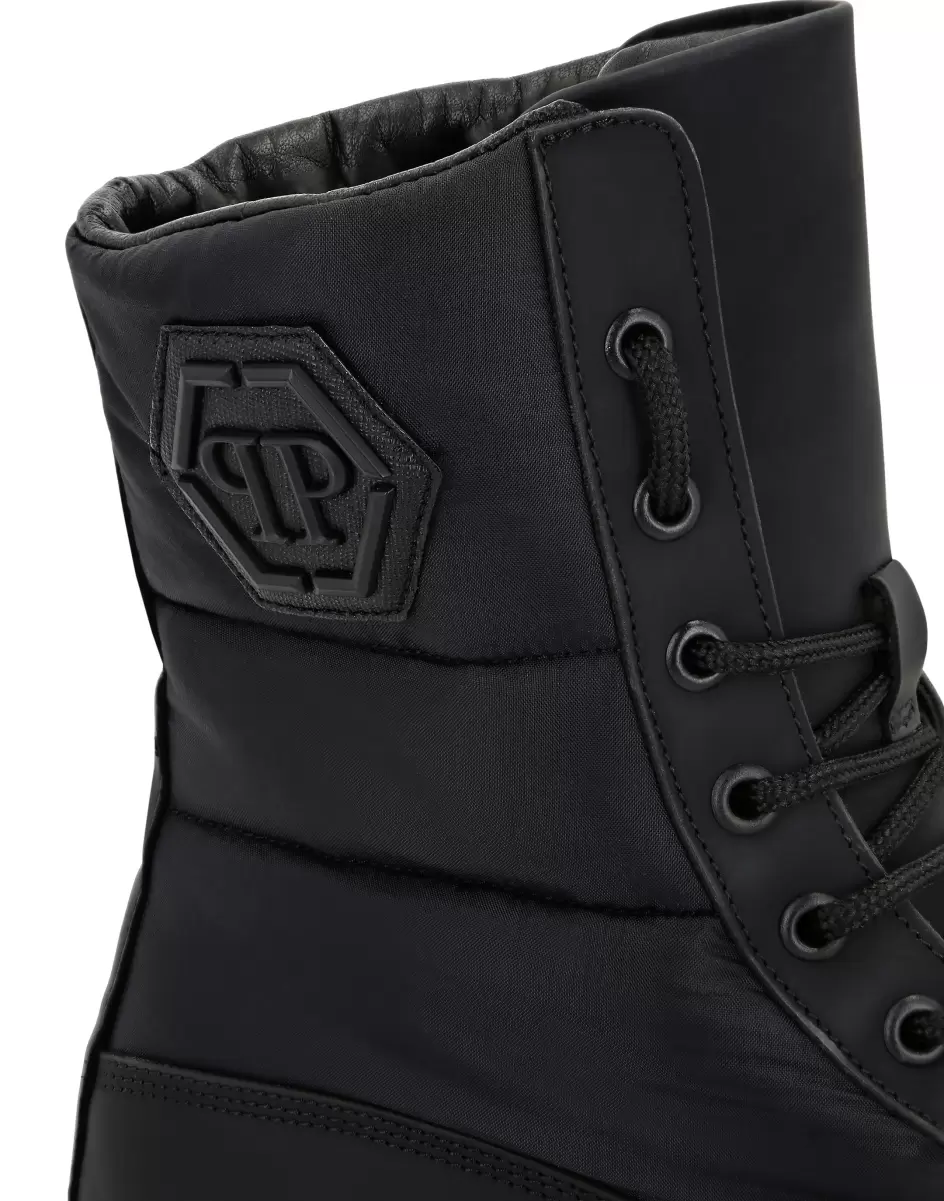 Boots Boots Mid Flat Hexagon Philipp Plein Design Herren Black - 2