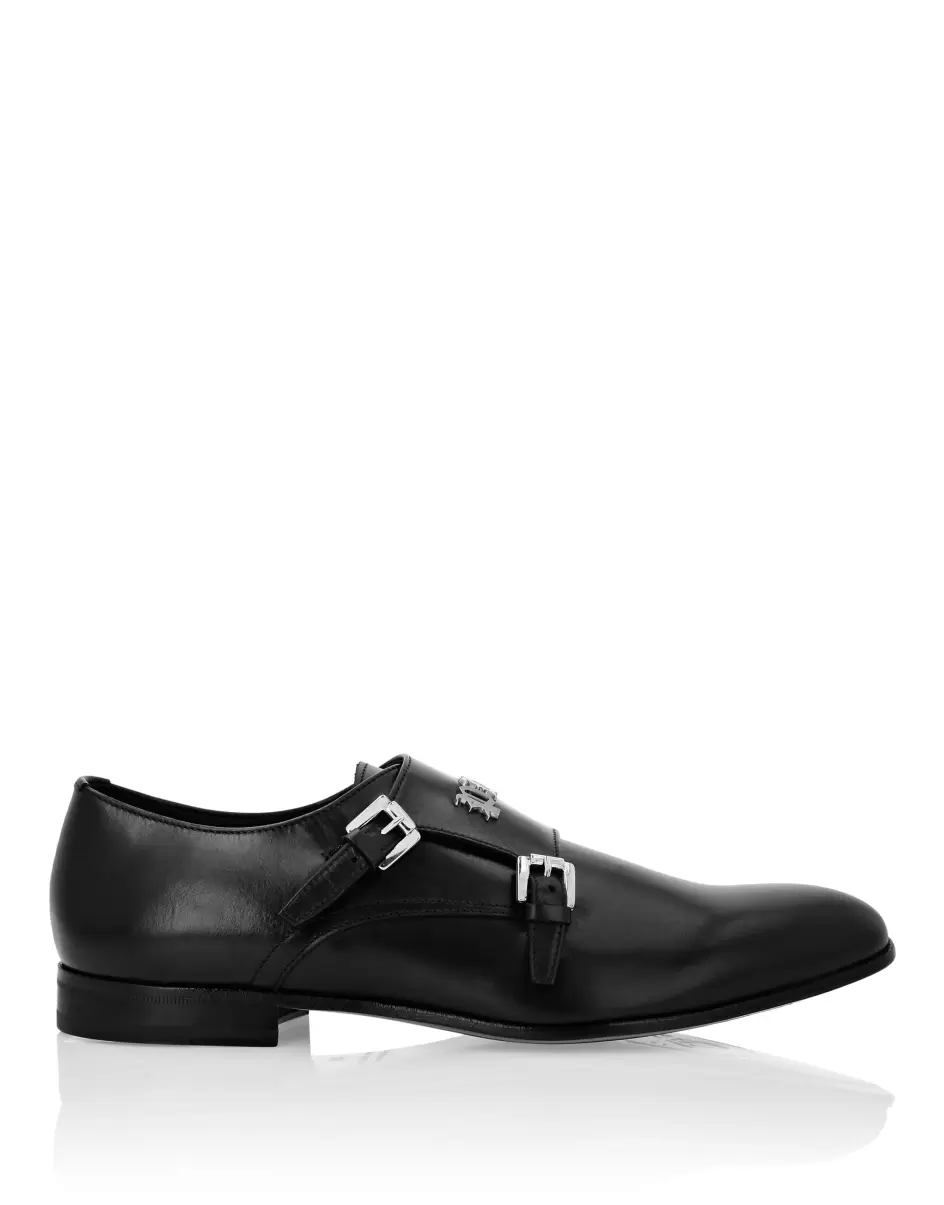 Produkt Philipp Plein Herren Derby Gothic Plein Black City Shoes - 1
