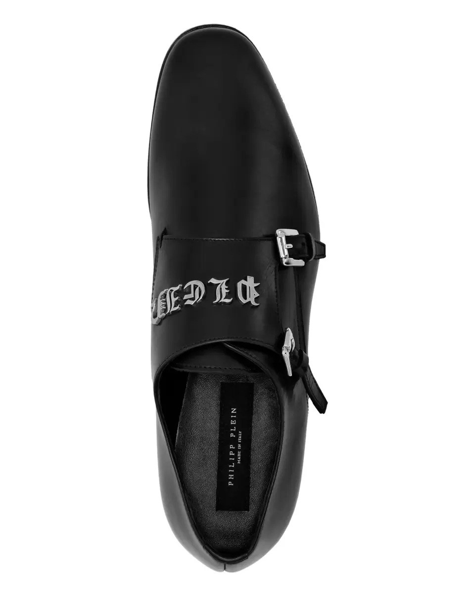 Produkt Philipp Plein Herren Derby Gothic Plein Black City Shoes - 2