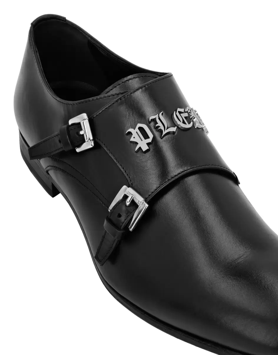 Produkt Philipp Plein Herren Derby Gothic Plein Black City Shoes - 3