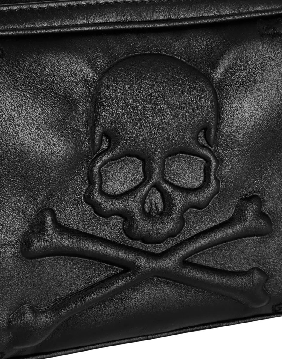 Philipp Plein Embroidered Leather Fenny Pack Paisley Black Das Günstigste Kleine Taschen Und Gürteltaschen Herren - 4