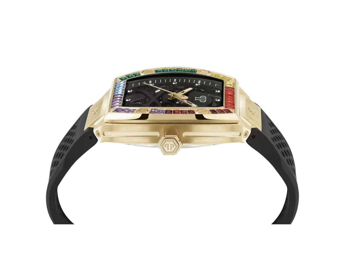 Rabattgutschein Uhren Black / Gold Herren The $Keleton Watch Philipp Plein - 4