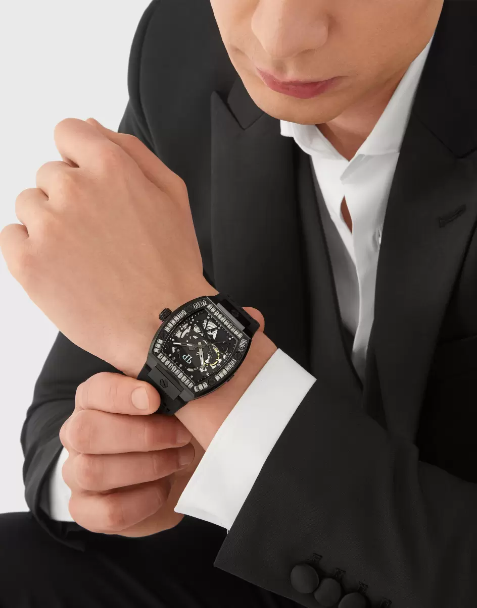 Herren Black Kosten Uhren Philipp Plein The $Keleton Watch - 3