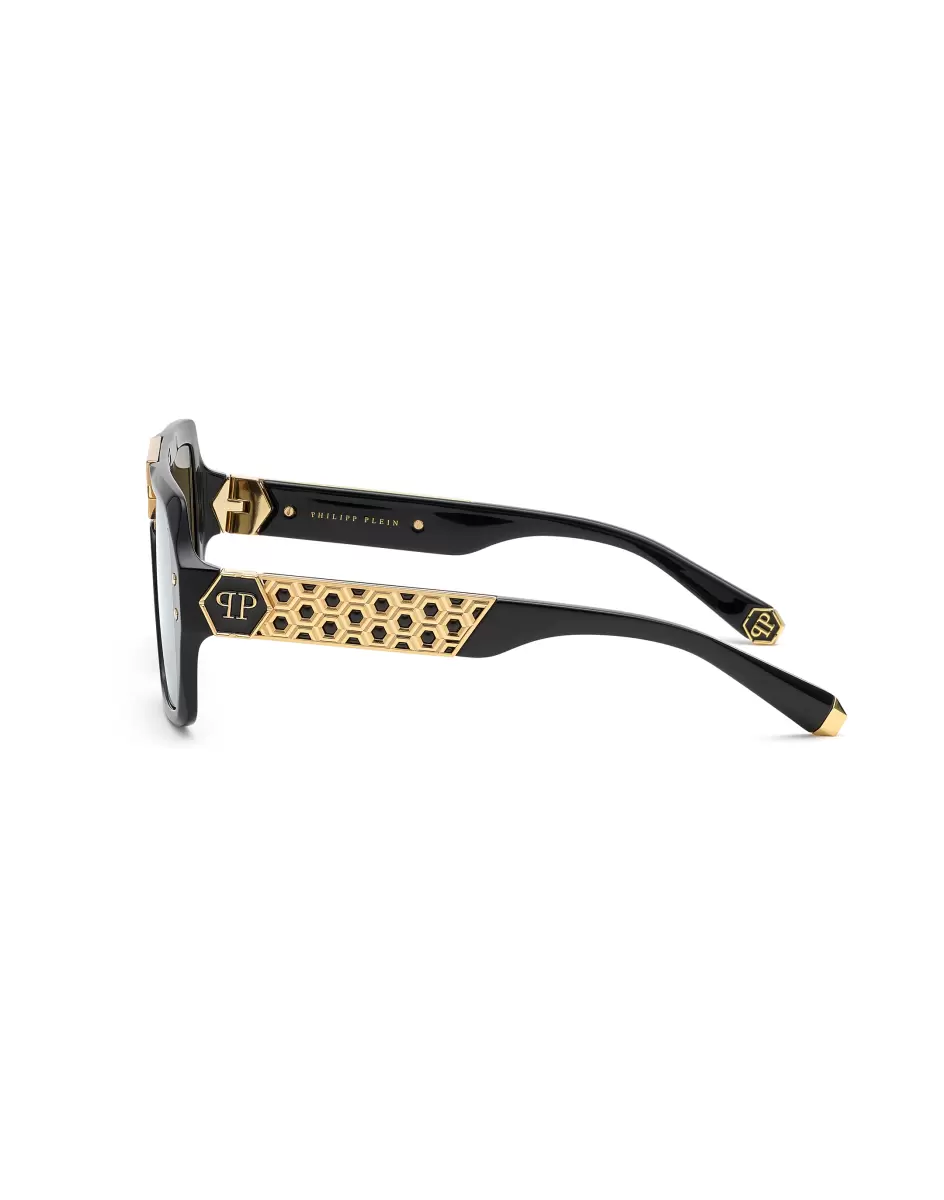Philipp Plein Sunglasses Square Sonnenbrillen Black / Gold Herren Innovativ - 3