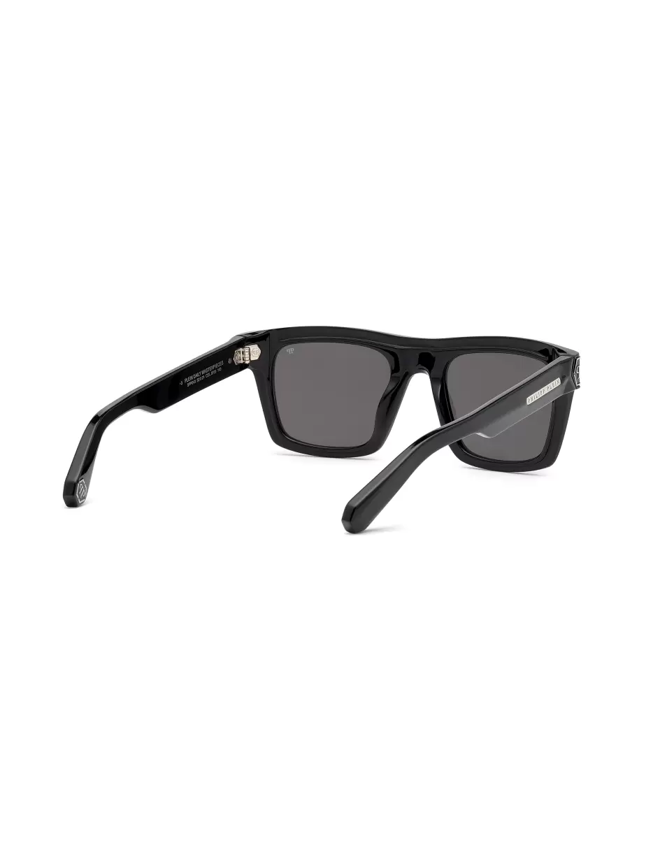 Sonnenbrillen Produktion Black Sunglasses Square Plein Daily Masterpiece Hexagon Herren Philipp Plein - 1