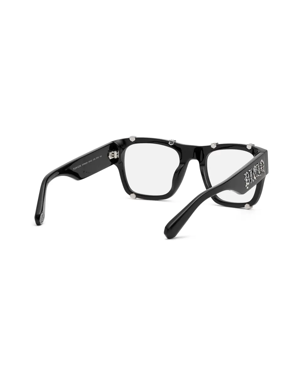 Sunglasses Square Optical Frame Square Hexagonal Funktionalität Herren Black/Silver Sonnenbrillen Philipp Plein - 1