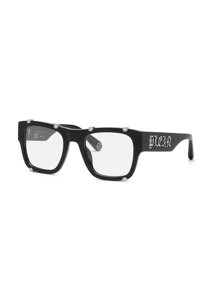 Sunglasses Square Optical Frame Square Hexagonal Funktionalität Herren Black/Silver Sonnenbrillen Philipp Plein - 2