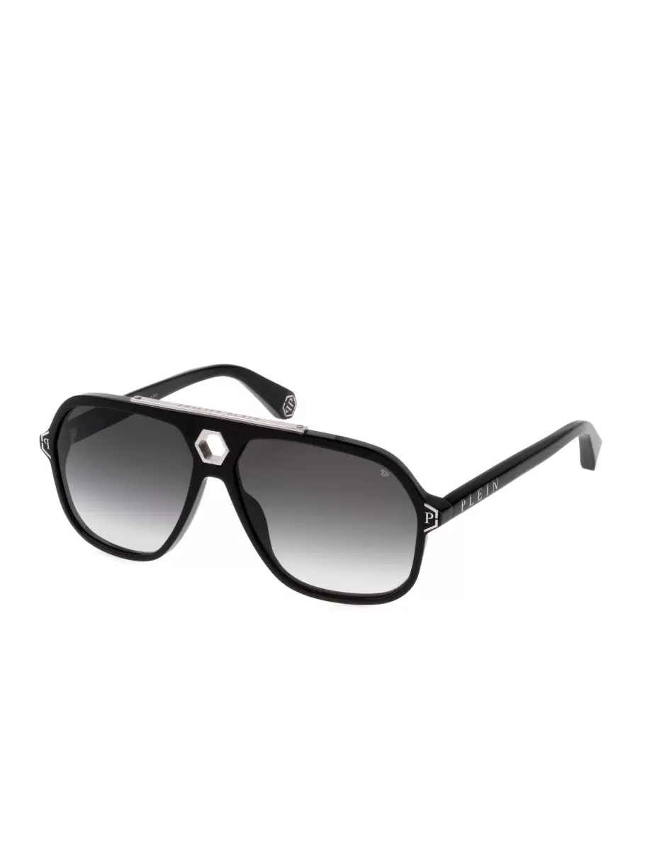 Sonnenbrillen Sunglasses Plein Urban Vega  Hexagon Black Philipp Plein Herren Popularität - 1