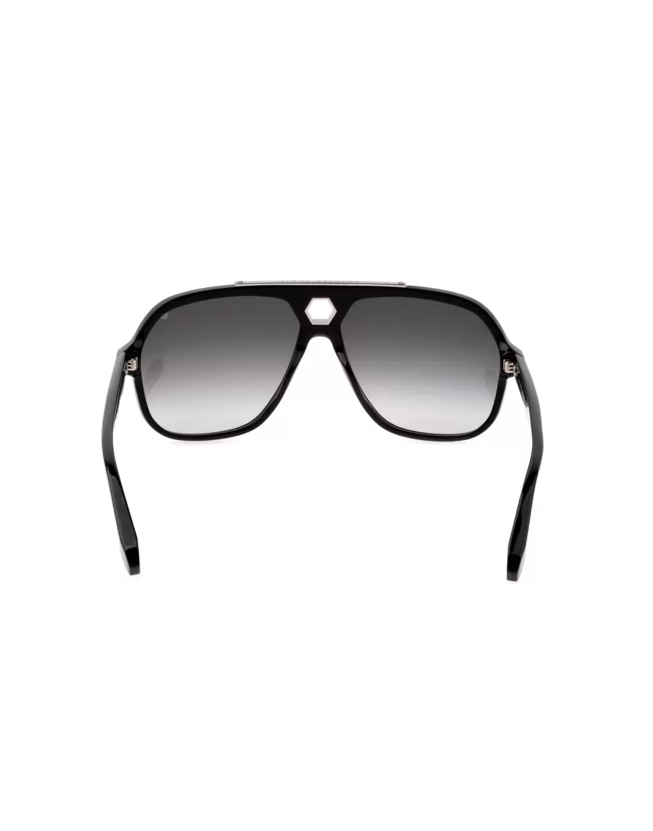 Sonnenbrillen Sunglasses Plein Urban Vega  Hexagon Black Philipp Plein Herren Popularität - 2