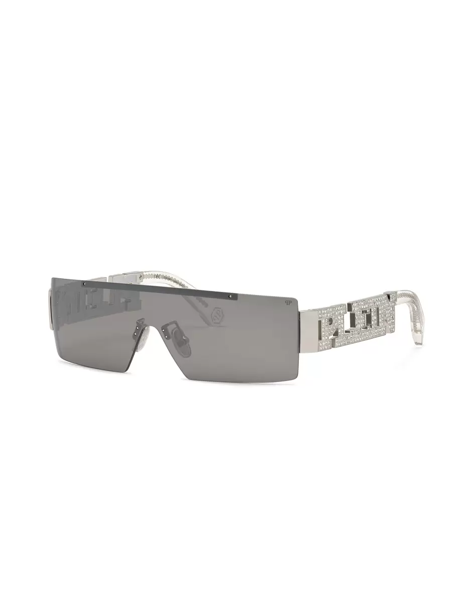 Sonnenbrillen Sunglasses Very Plein Bestehendes Produkt Philipp Plein Herren Silver - 1