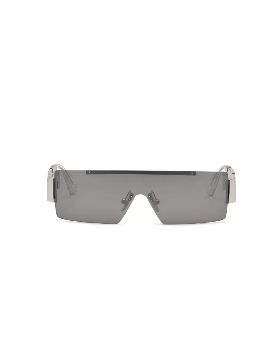 Sonnenbrillen Sunglasses Very Plein Bestehendes Produkt Philipp Plein Herren Silver