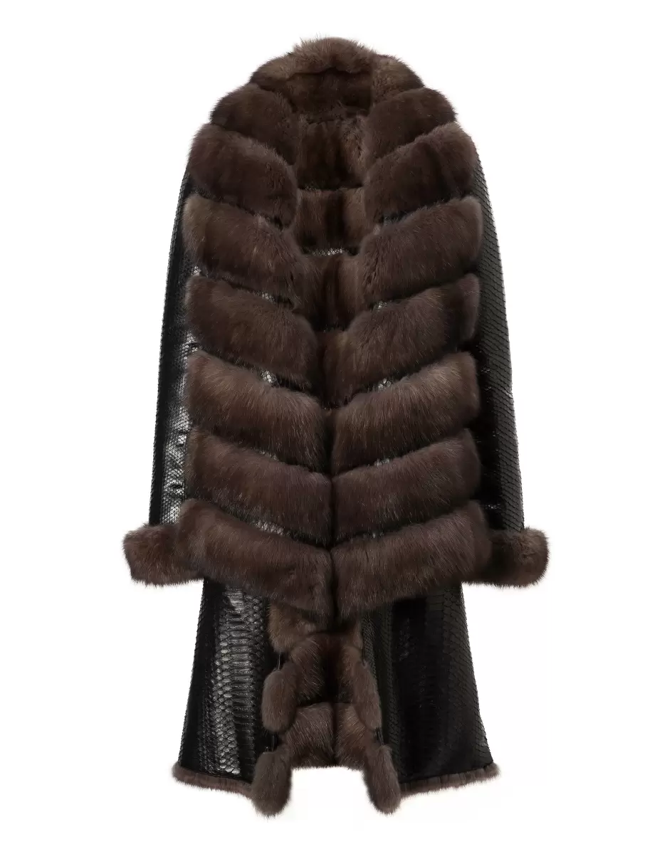 Philipp Plein Fur Coat Long 