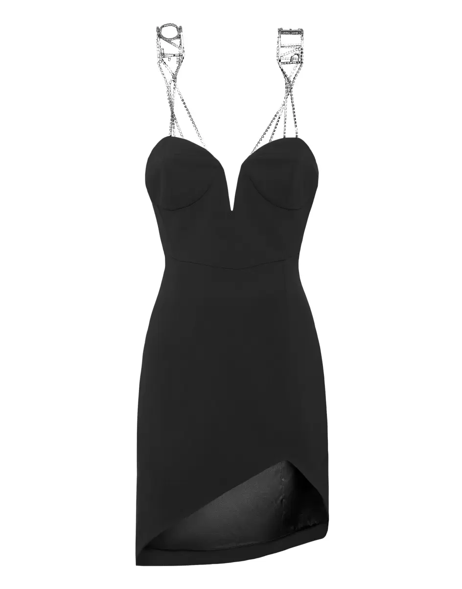 Cady Mini Dress Heart Kleider Black Philipp Plein Damen Preisnachlass