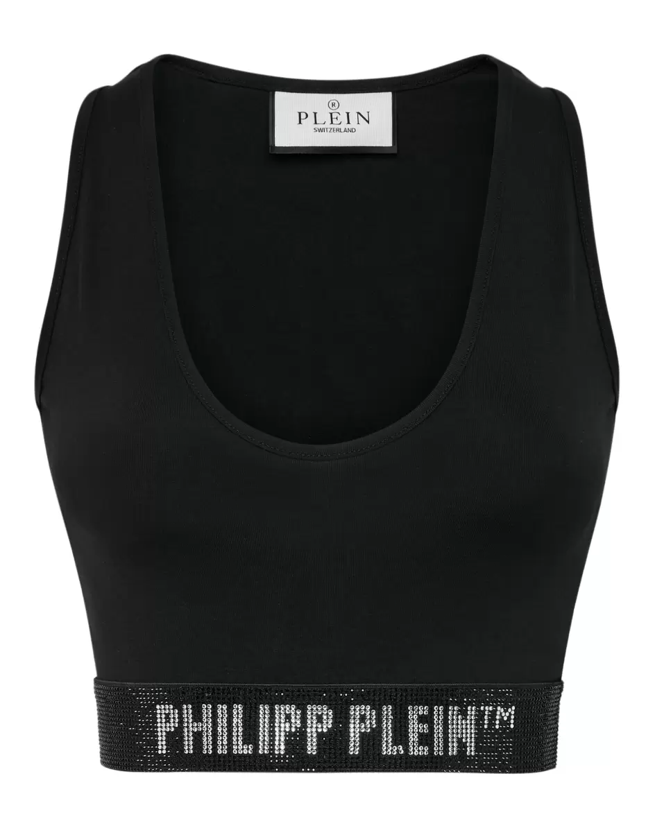 Verkauf Damen Cropped Top Philipp Plein Tm Oberteile Black