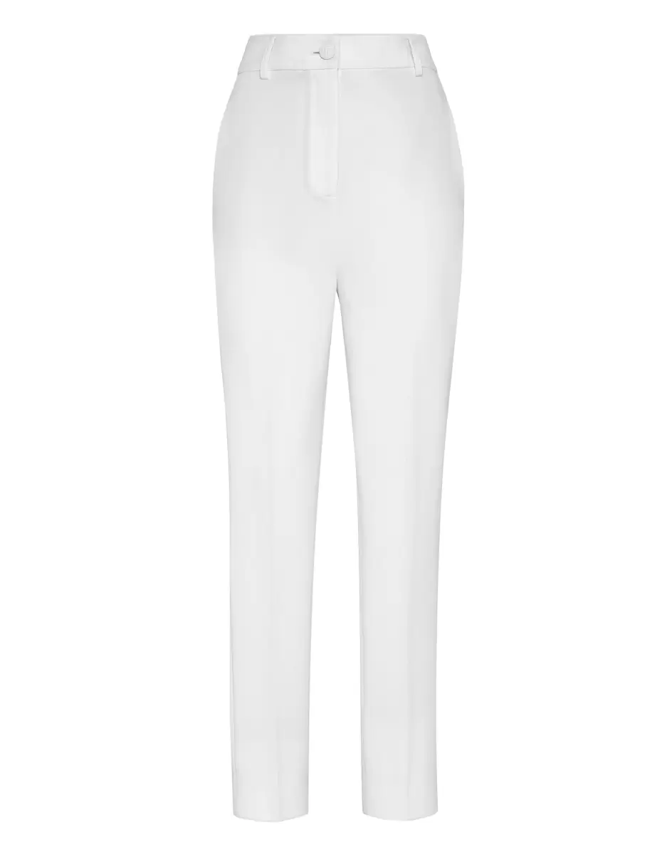 Damen Hosen & Shorts Philipp Plein Effizienz Cady Office Trousers White